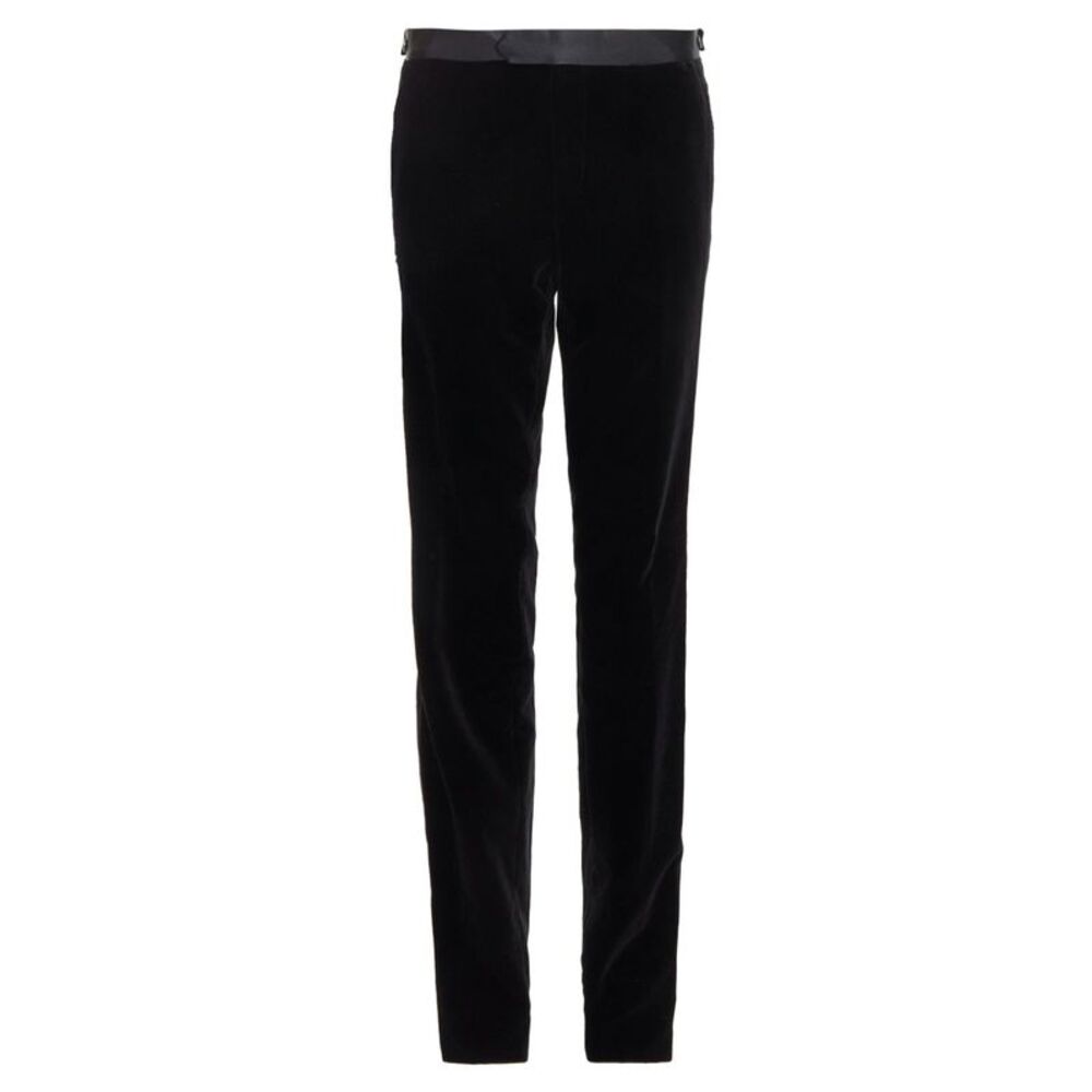 Lanvin Cotton Velvet Tuxedo Pants